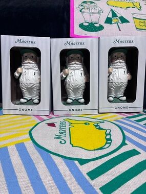 Masters White Gnome Figurine with Green Accents (Three)